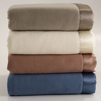 Fleece Blanket with Satin Trim - King